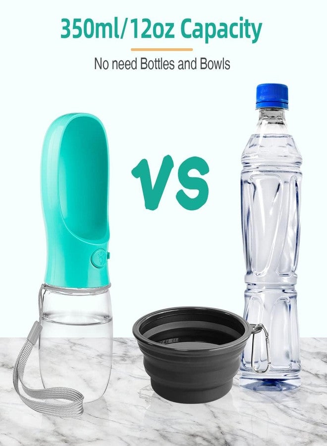 Zerolex Dog Water Bottle, 12OZ Portable Pet Water Bottle for Walking Leak Proof Puppy Dog Water Dispenser for Outdoor, Travel, Hiking - Image 2